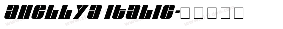 ahellya italic字体转换